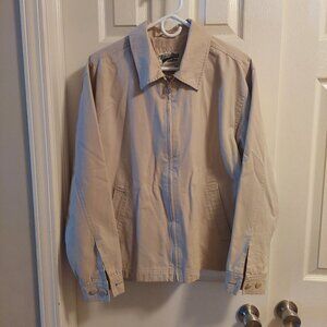 Vintage Steve & Barry's Jimmy Dee Tan Khaki Cotton Jacket Sz Medium 24771241 EUC